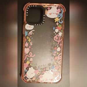 Casetify Clear Floral iPhone Case - Pink and White